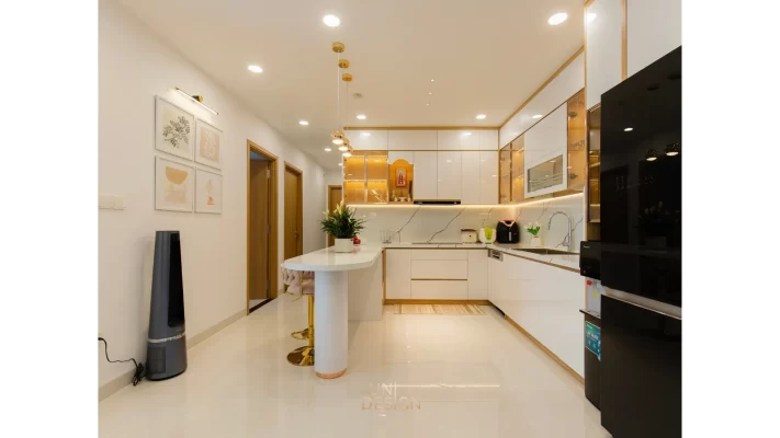Nội thất khu bếp căn hộ Vũng Tàu Centre Point Uni Design