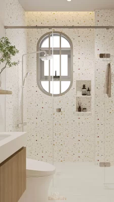 Phòng tắm WC nhà phố 3 tầng Bà Rịa