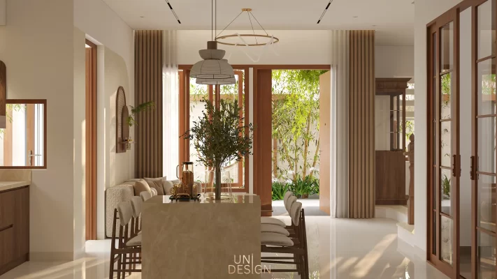 Nội thất phòng khách nhà phố 2 tầng Bà Rịa