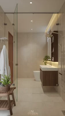 Nội thất WC nhà phố 2 tầng Bà Rịa