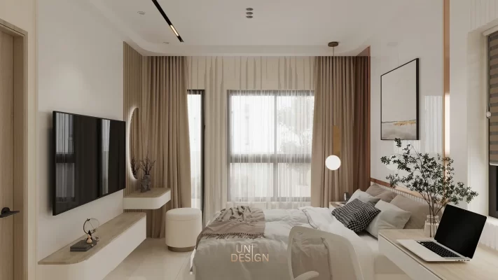 Sắc kem trong nội thất căn hộ VTCP