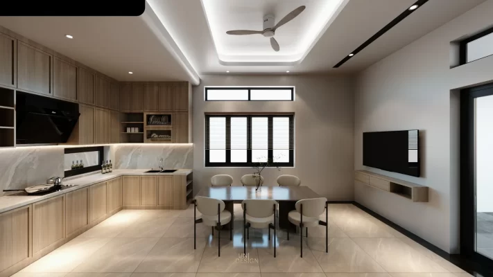 Nội thất khu bếp biệt thự châu đức