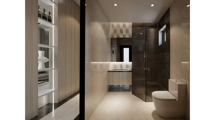 Nội thất WC biệt thự brvt
