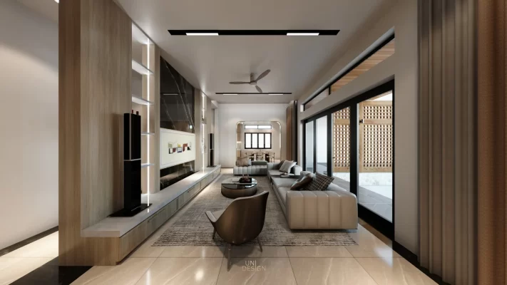 Nội thất phòng khách biệt thự brvt