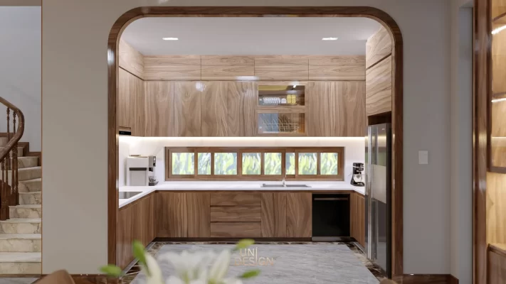 Phòng khách bếp hiện đại