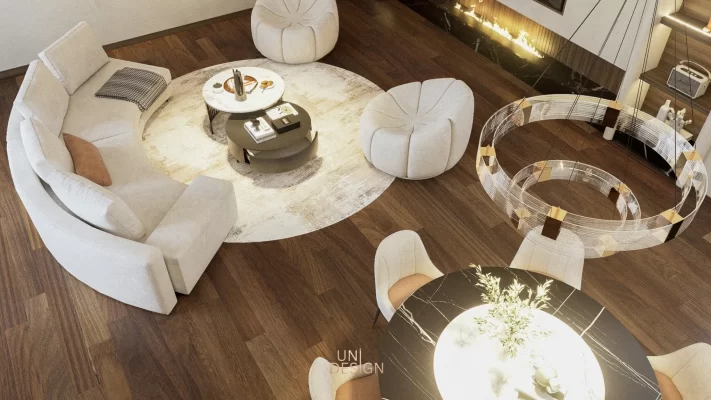 Nội thất biệt thự 2 tầng Bà Rịa Uni Design