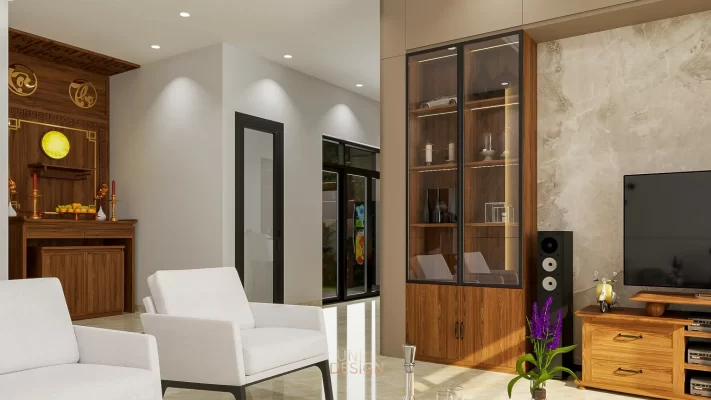 Nội thất phòng khách biệt thự vườn Bà Rịa