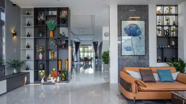 Nội thất phòng khách biệt thự brvt