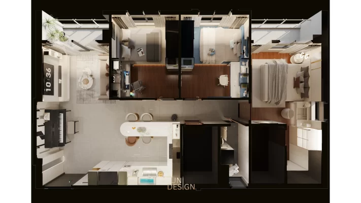 Mặt bằng công năng căn hộ Vũng tàu Centre Point Uni Design
