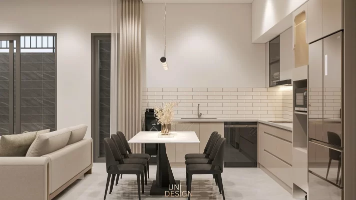 Nội thất khách bếp hiện đại Bà Rịa Uni Design