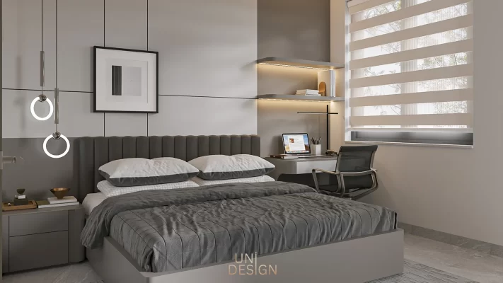 Nội thất xám ghi hiện đại Hồ Tràm
