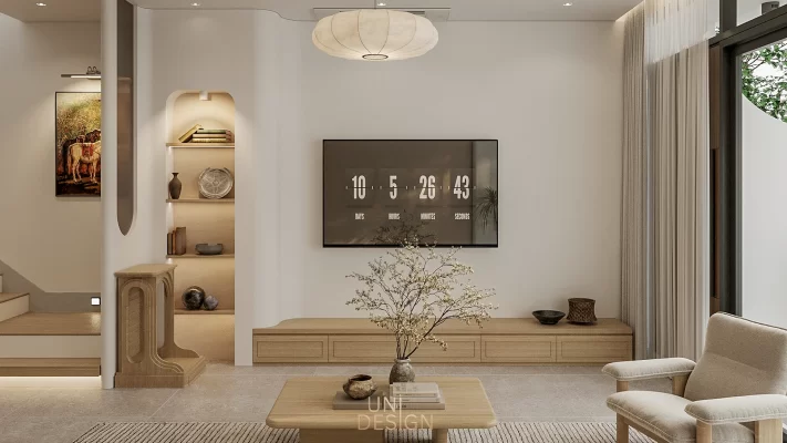 Nội thất phòng khách nhà phố Bà Rịa